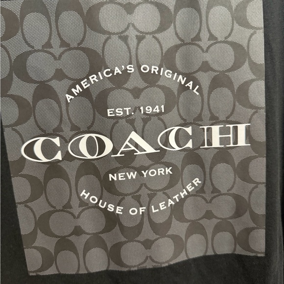 Coach Black Graphic Men's Tee - like New ! XXL - Picture 9 of 14